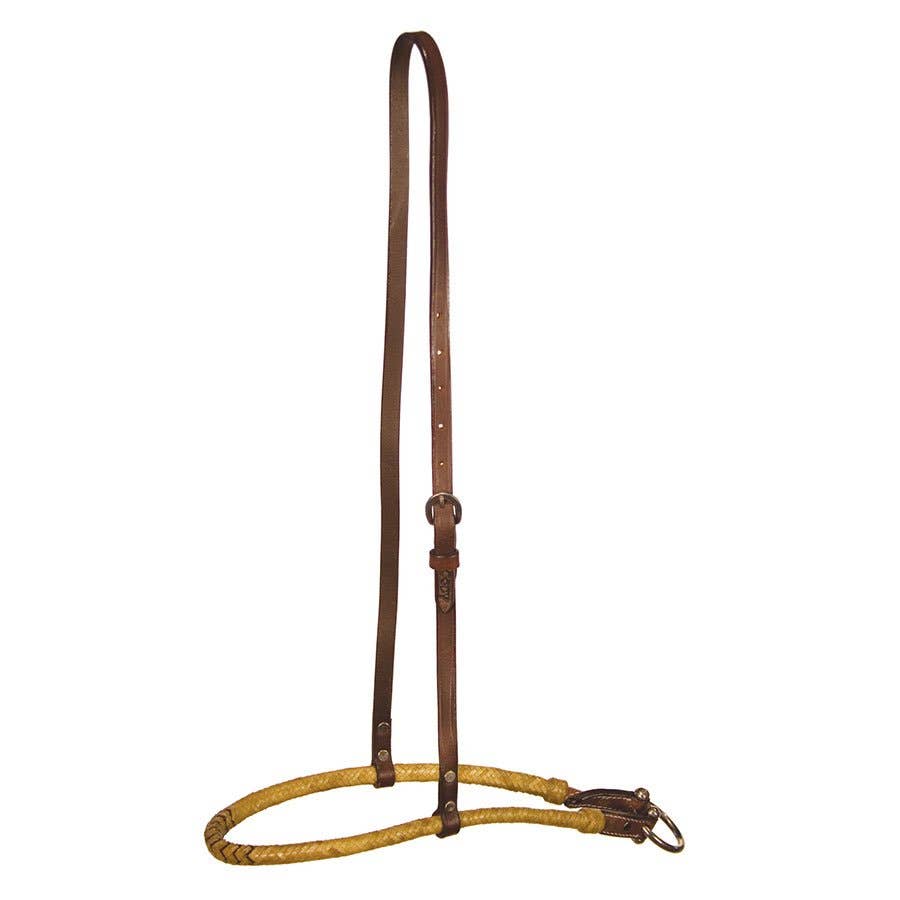 Buffalo Leather of the Rockies Rounded Natural Rawhide Noseband