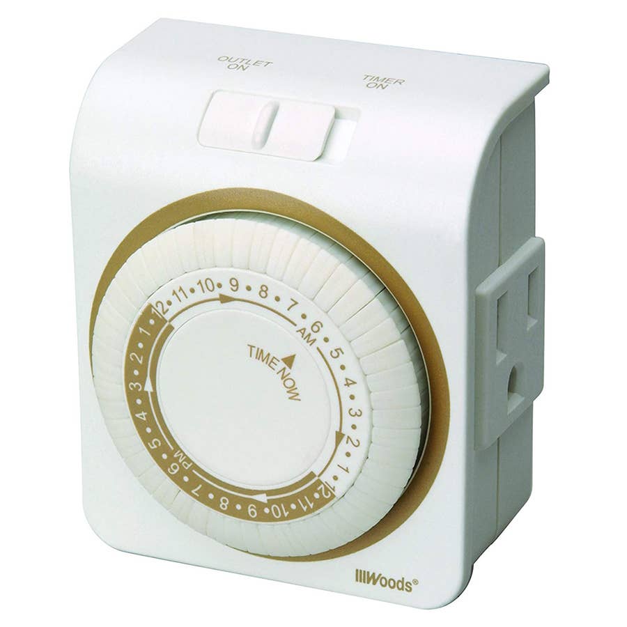 Woods Indoor Heavy Duty PlugIn Mechanical Timer
