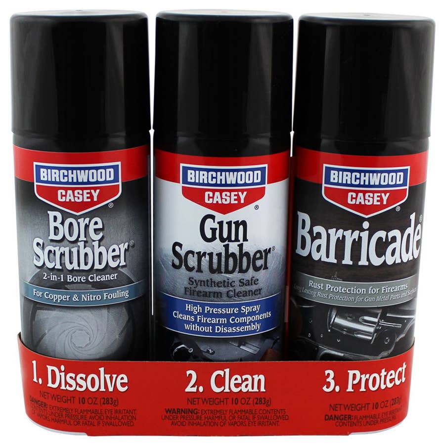 Birchwood Casey 123 Aerosol Gun Cleaning Products Value Pack