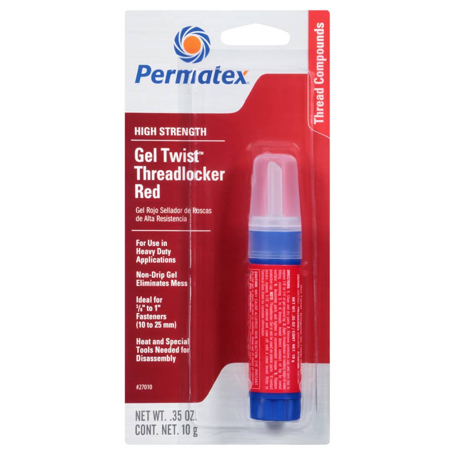 Permatex High Strength Threadlocker Gel Red 10 gram