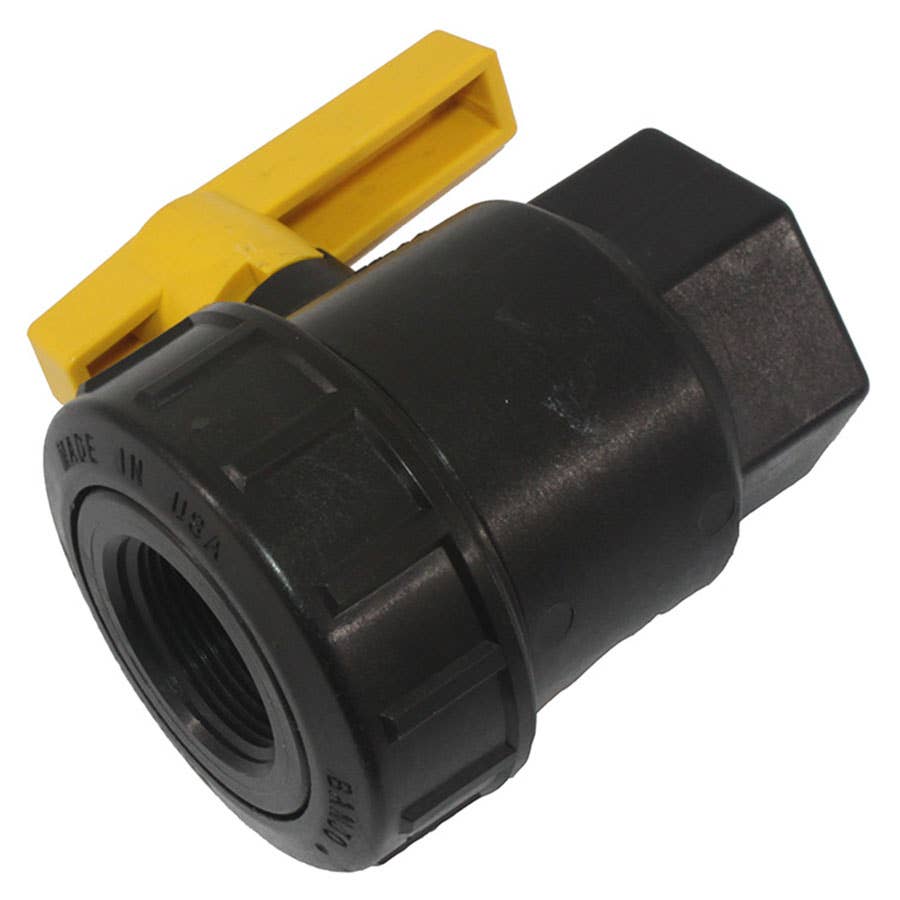 Banjo Single Union Polypropylene Ball Valve