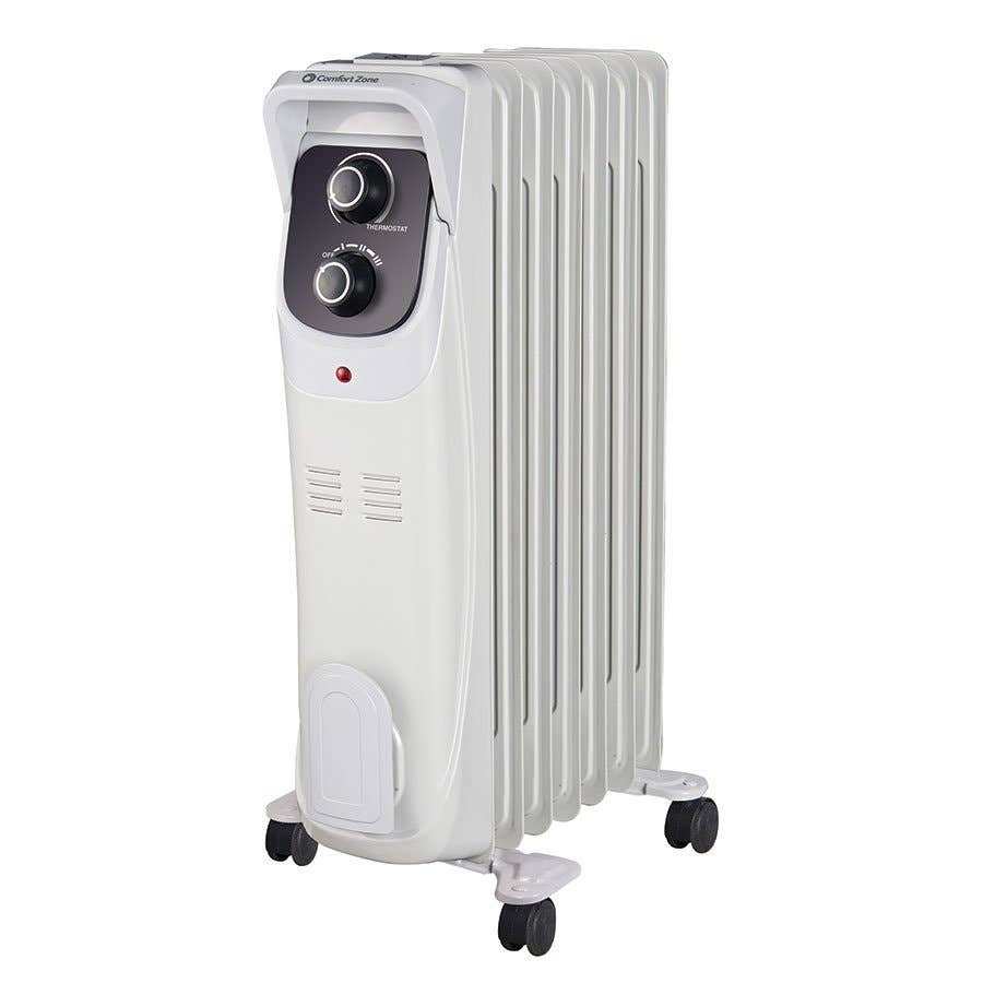 Comfort Zone Deluxe OilFilled Heater White 1500W