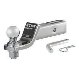 CURT 45034 Testa Ricevente Con Palla Rimorchio 3.500 Lbs - Abbassamento 5 Cm, Adattatore 1-7/8"