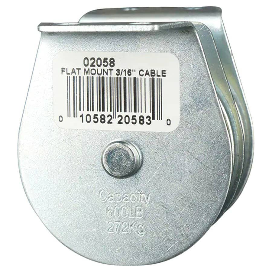Block Division Single Flat Mount Pulley