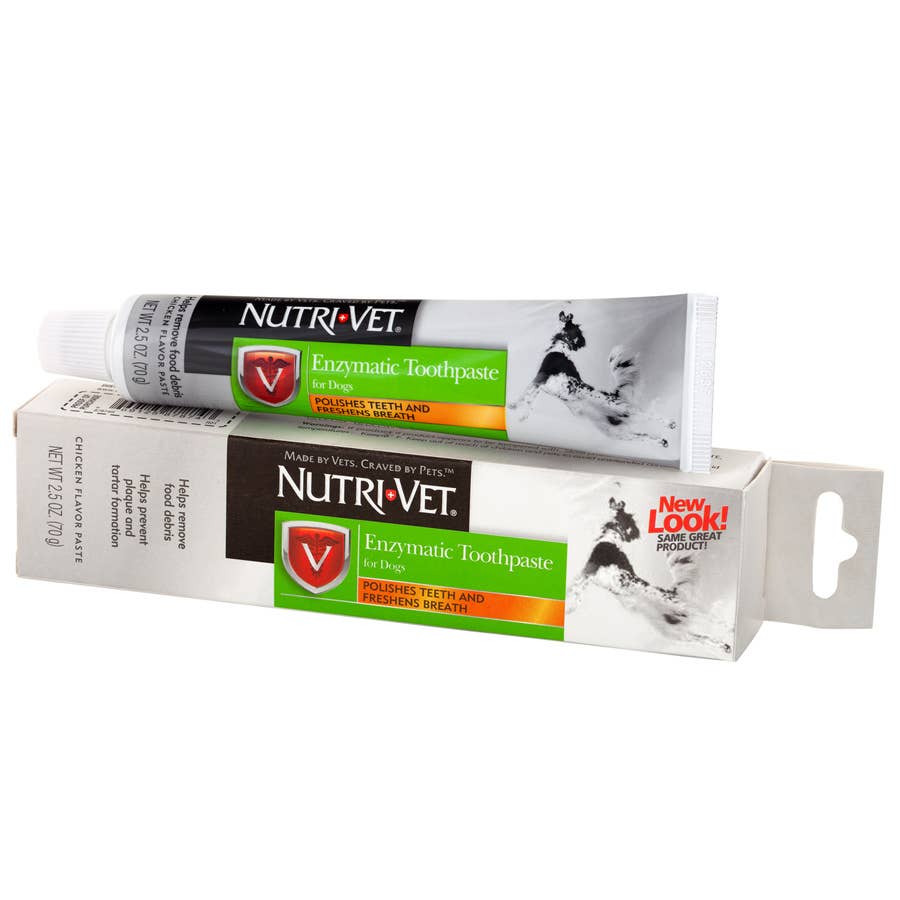 NutriVet Enzymatic Chicken Flavor Canine Toothpaste for Dog