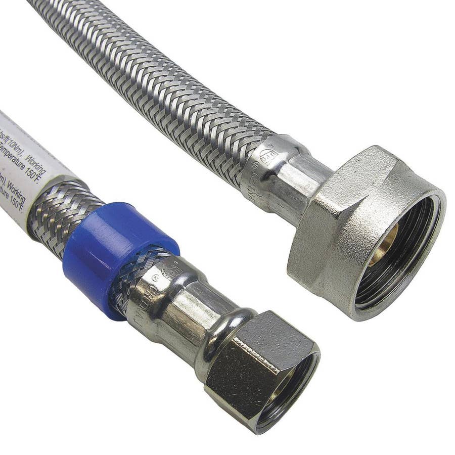 Lasco Braided Stainless Steel Flex Line Toilet Connector