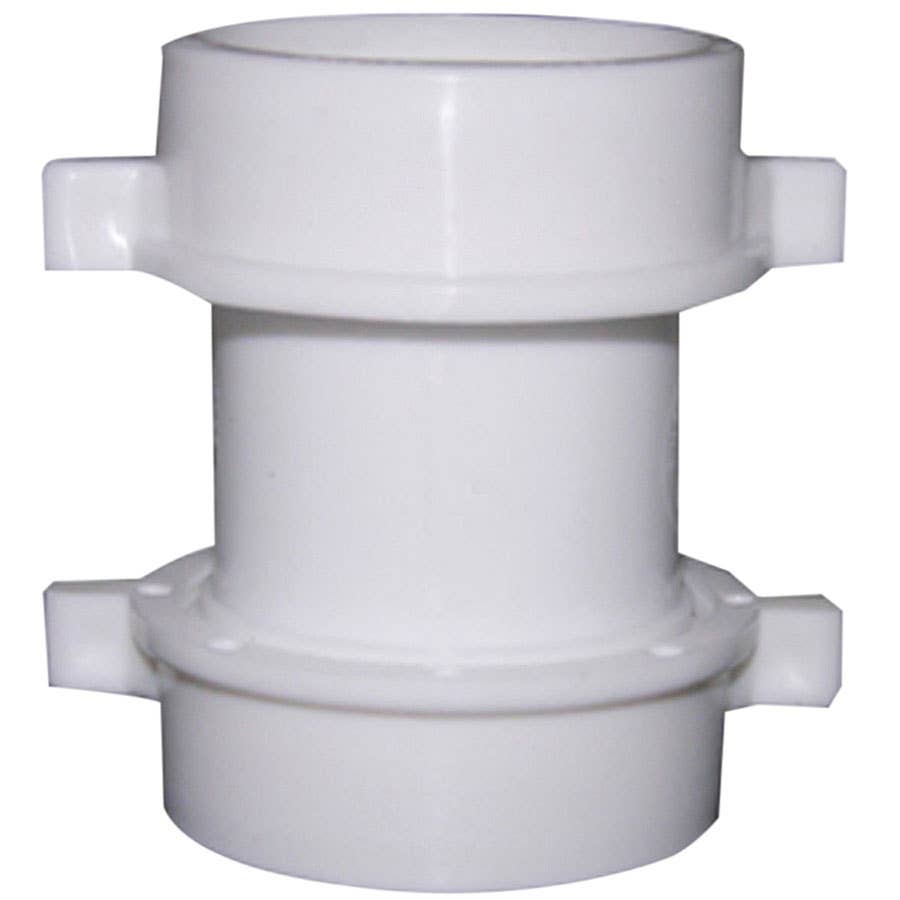 Lasco Straight Double SlipJoint Extension PVC Coupling 1 1/2""