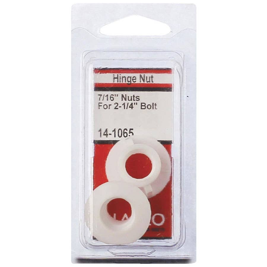 Lasco Toilet Seat Hinge Nuts White 7/16""