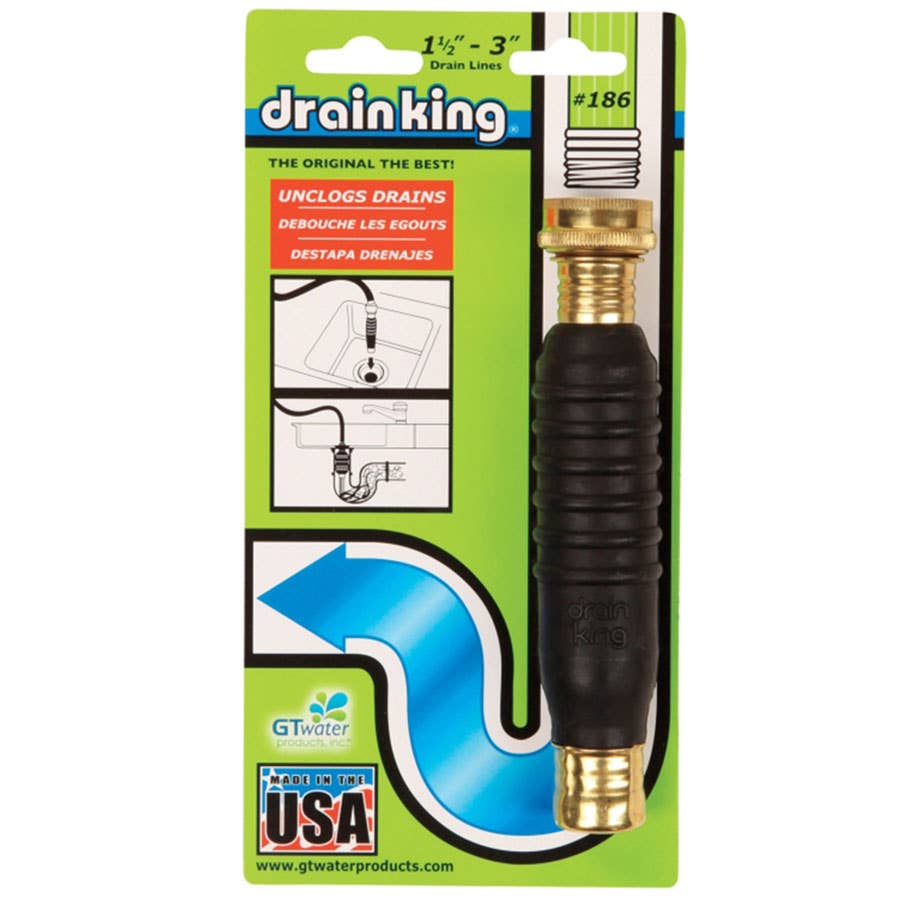 GT Water Products Drain King Unclog Hose Attachment