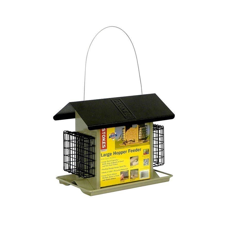 Stokes Select Large Hopper Feeder with Suet Holders North 40 Outfitters