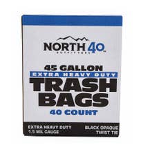 North 40 Outfitters Extra Heavy Duty Trash Bags - 45 gal