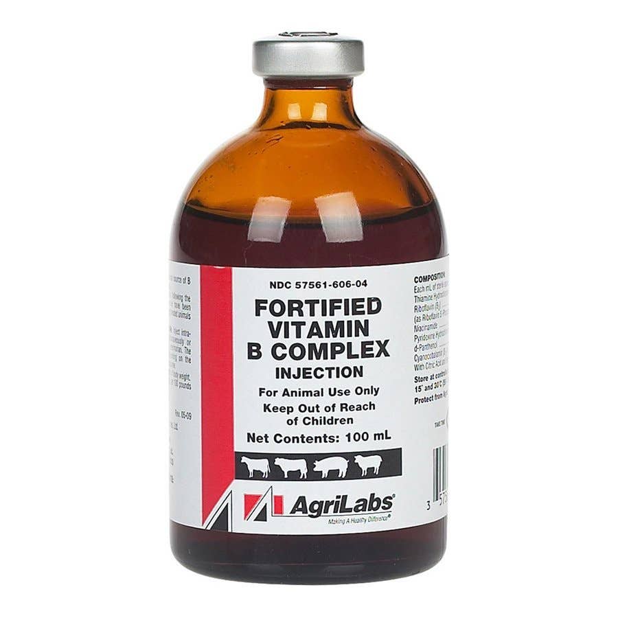 AgriLabs Fortified Vitamin B Complex Injection for Livestock