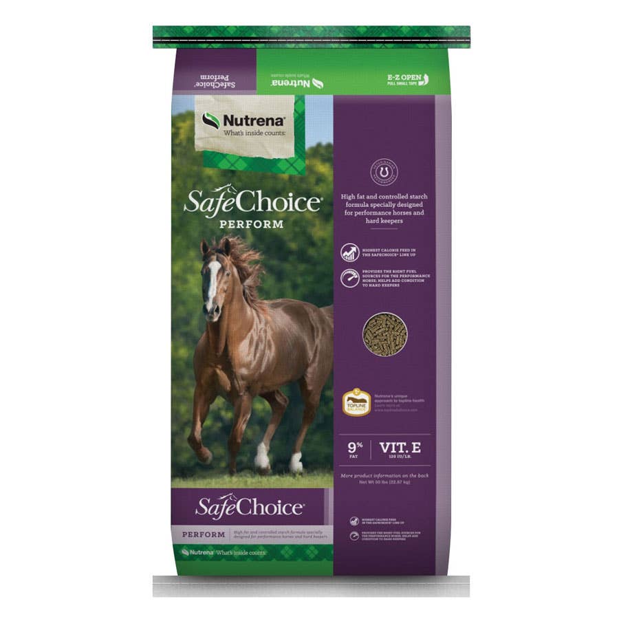 Nutrena SafeChoice Perform Horse Feed 50 lb