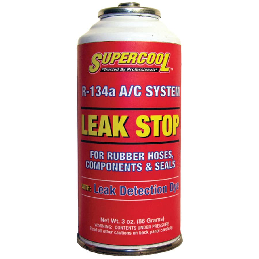 TSI Supercool Seal Leak Stop Charge with Red Leak Detection Dye 3 oz