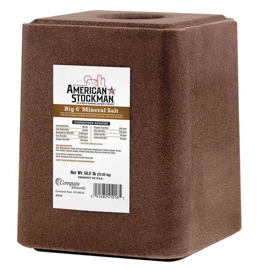 American Stockman Trace Mineralized Salt 50 Lb. Block