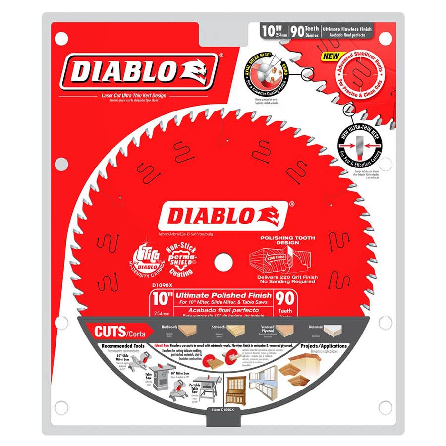 Diablo Ultimate Polished Finish Saw Blade