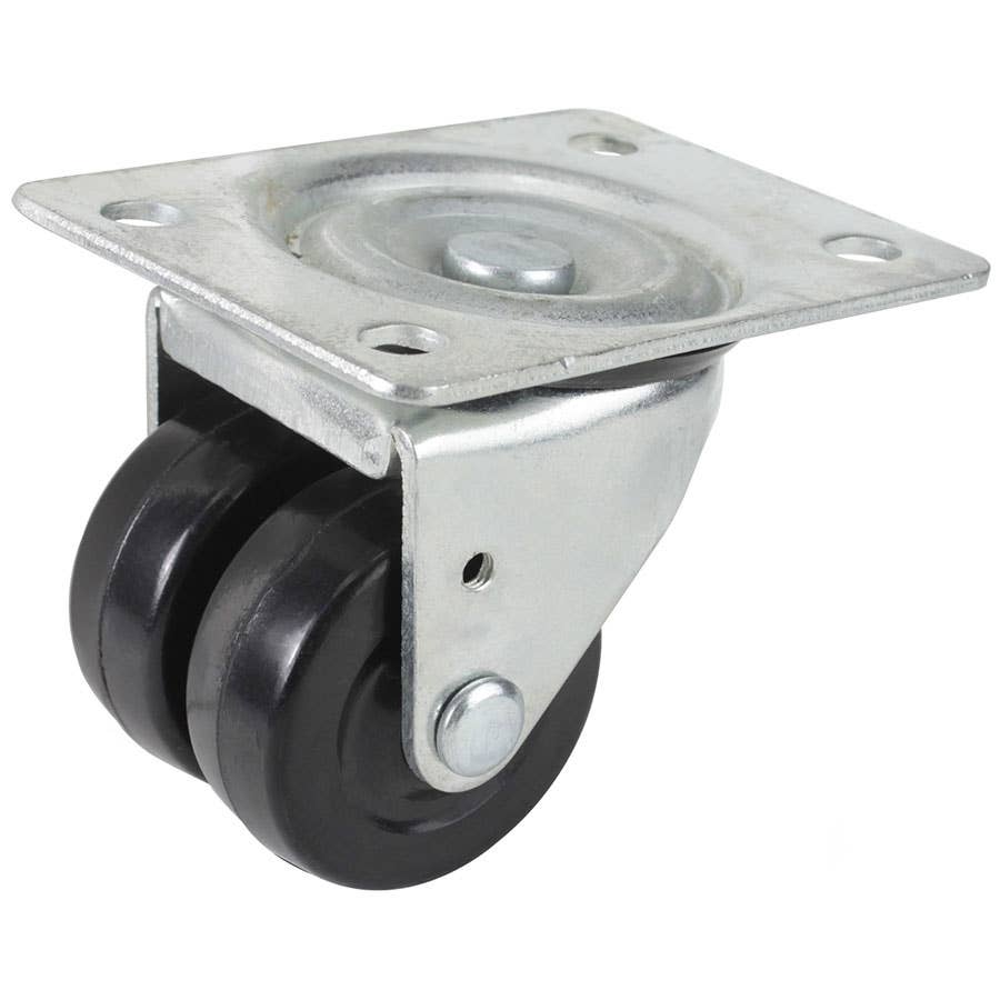 Garland's Caster Hard Rubber Dual Swivel Wheel 2"" x 7/8""