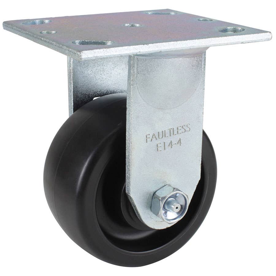 Garland's Polyolefin Rigid Plate Caster 4"" x 2""