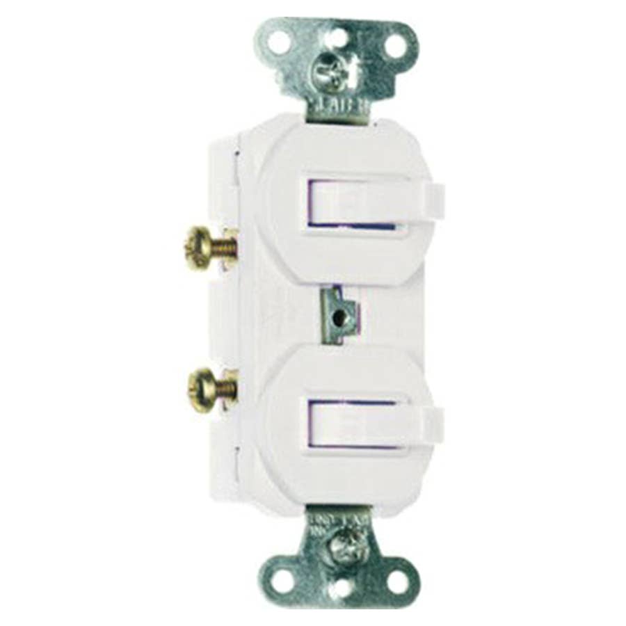Legrand Pass & Seymour Combination 2 Single Pole Switches 15 Amp