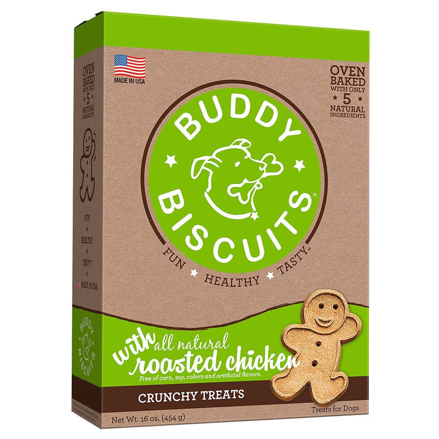 Buddy Biscuits Roasted Chicken Original Oven Baked Dog Treat 16 oz