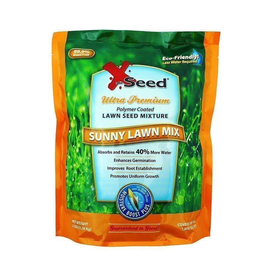 XSeed Sunny Lawn Ultra Premium Lawn Seed Mixture 3 Lbs.