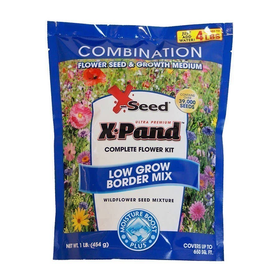 X-Seed X-Pand Low Grow Border Wildflower Seed Mixture - 3 Lbs.