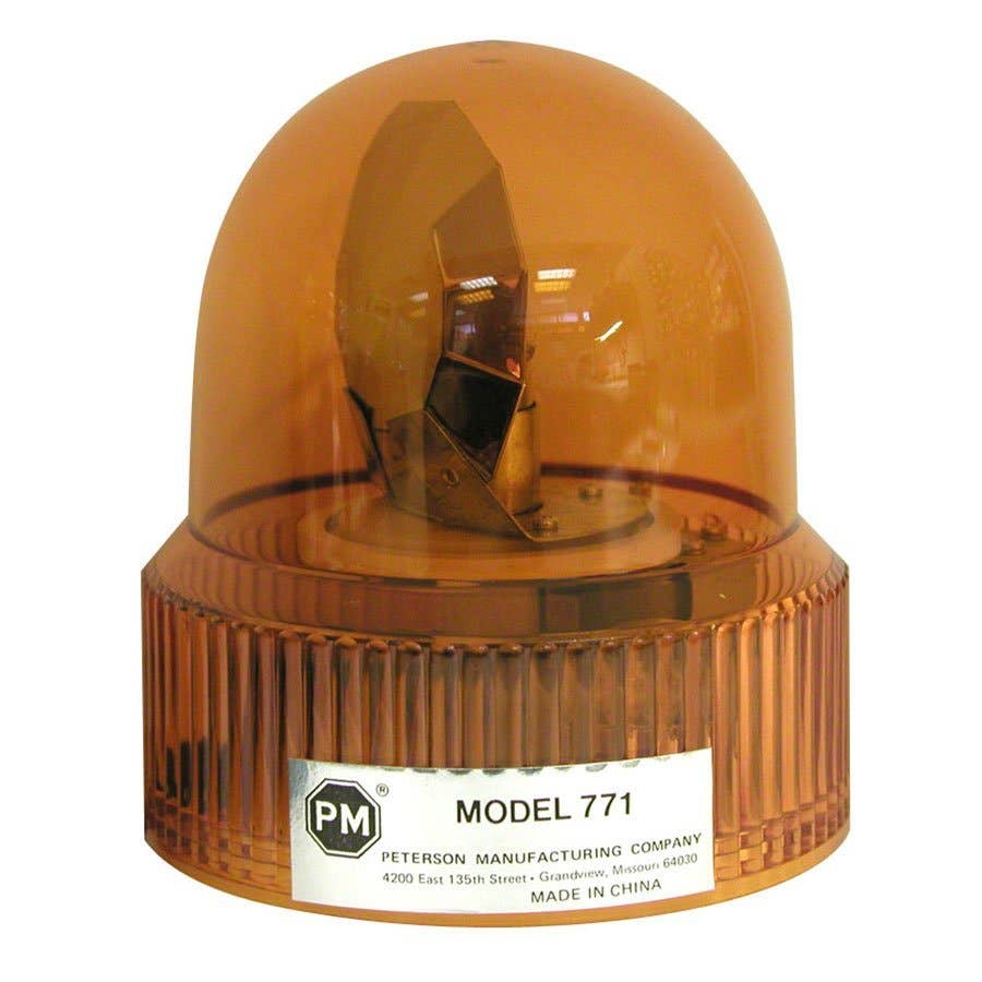Peterson Manufacturing Amber Revolving Light 771