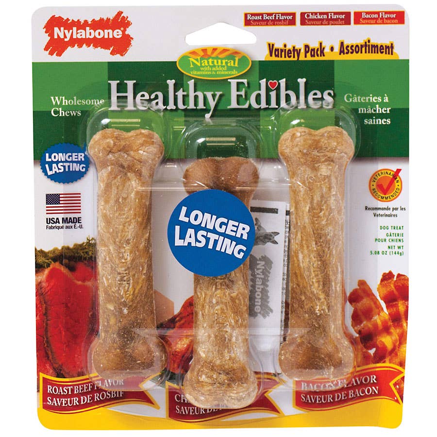 Nylabone Healthy Edibles Regular Variety Pack