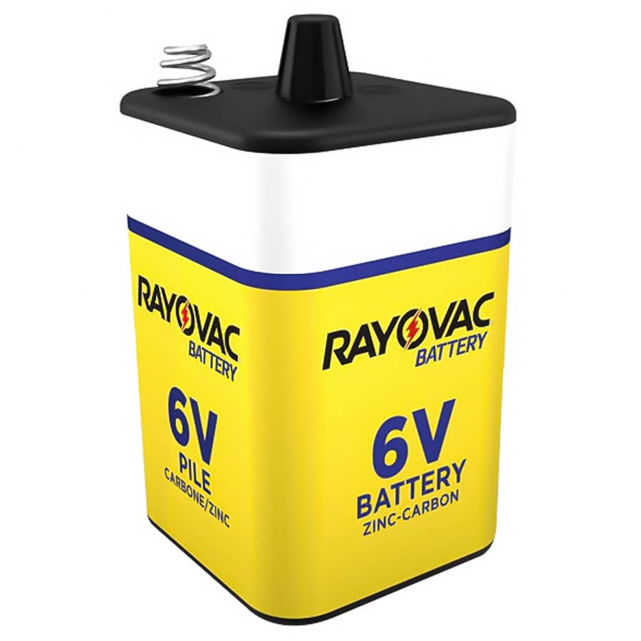Rayovac Heavy Duty 6V Spring Terminals Lantern Battery