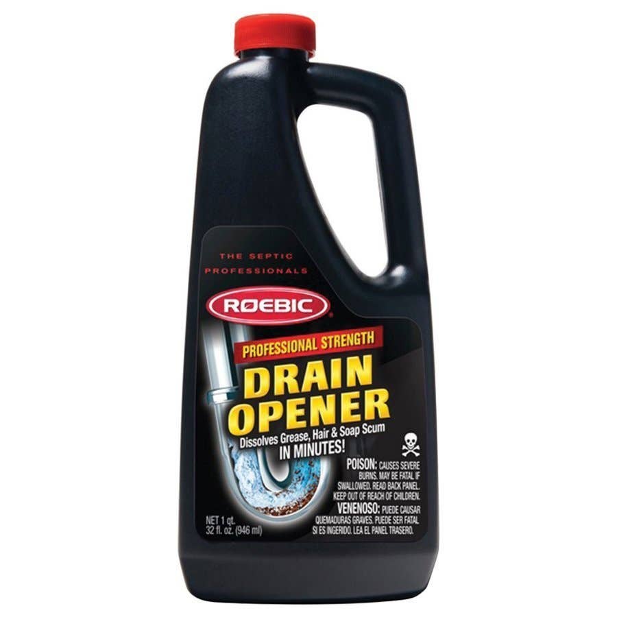 Roebic Professional Strength Liquid Drain Opener 1 qt