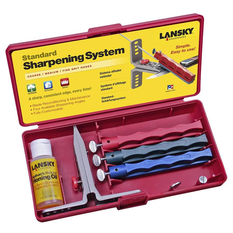 Lansky 3 Stone Knife Sharpening System Kit