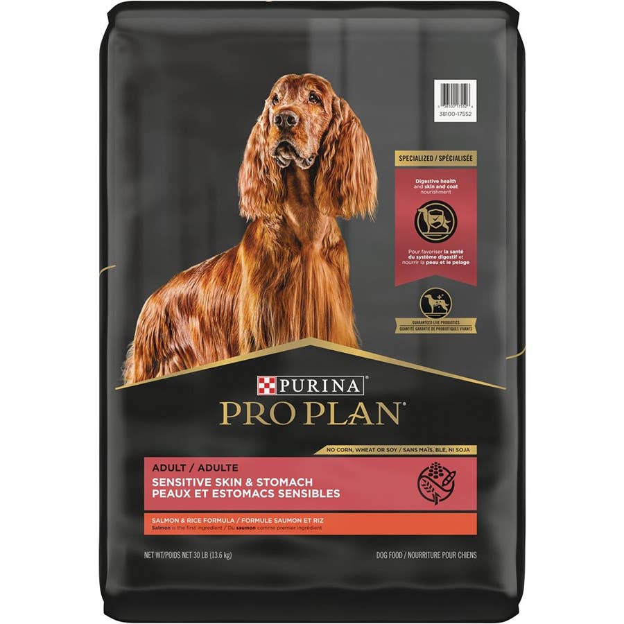 Purina Pro Plan Adult Sensitive Skin & Stomach Salmon and Rice Dog Food -  30 lb