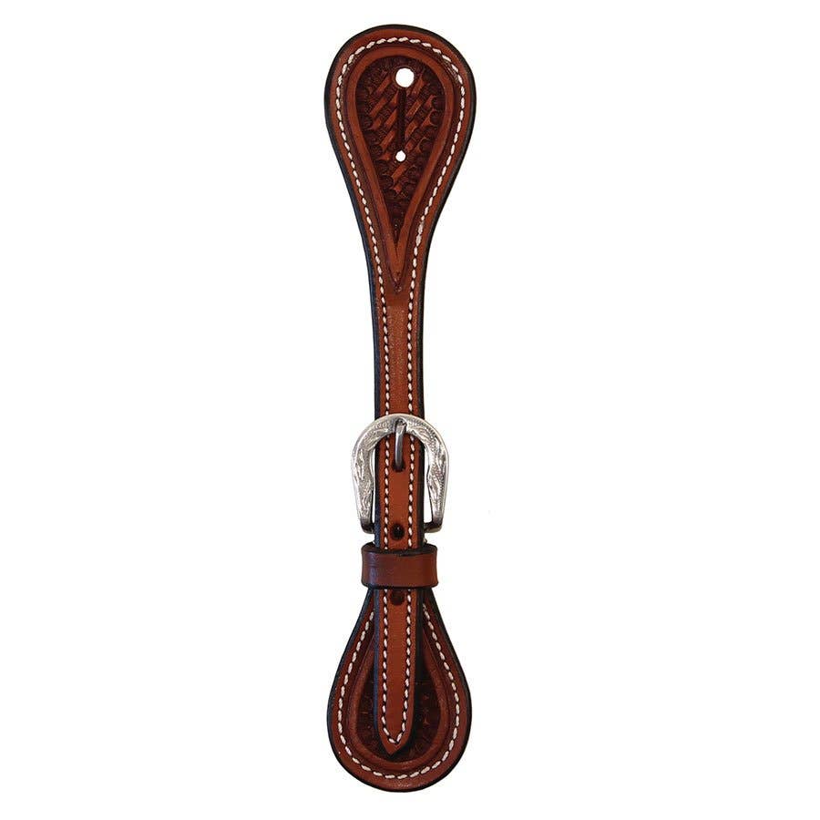 Buffalo Leather of the Rockies Cody Pro Tooled Leather Kid's Spur Strap