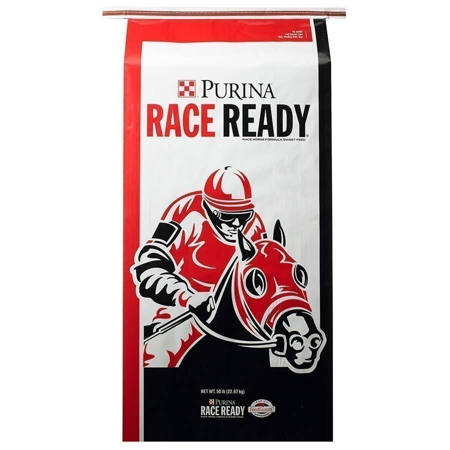 Purina Race Ready Horse Feed 50 Lb purina-omolene-400-complete-advantage-purina-horse-feed-equine