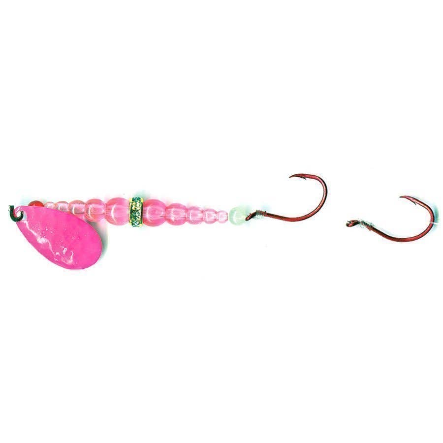 double whammy fishing lure CLEARANCE Mack's 21206  Dewey Catchem & How The Smile Blade 1.5 shakes the lure with plug action wiggle Mack's Lure Double Whammy Classic