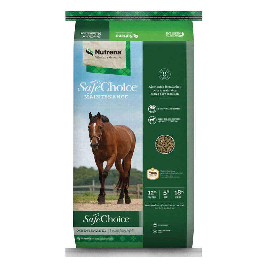 Nutrena SafeChoice Maintenance Horse Feed - 50 Lb.