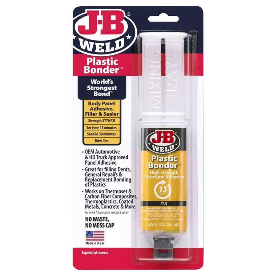 JB Weld Plastic Bonder Structural Adhesive Syringe