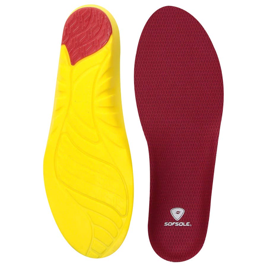 SofSole Men's Arch Performance Insole Red