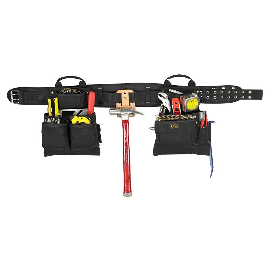 CLC Work Gear Pocket Carpenter's Combo Tool Belt 17 Pocket 4 pcs