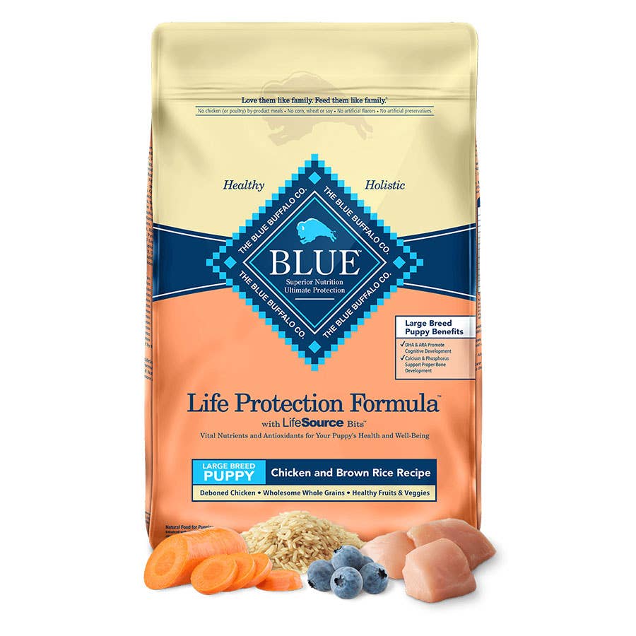 Blue Buffalo Large Breed Puppy Food Chicken & Brown Rice 30 lb. | North 40  Outfitters