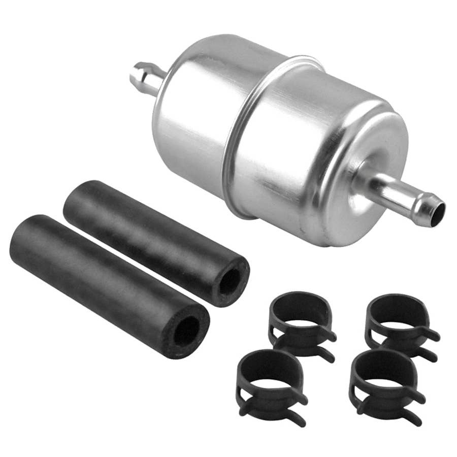 Hastings Filters GF2 InLine Fuel Filter with Clamps and Hoses