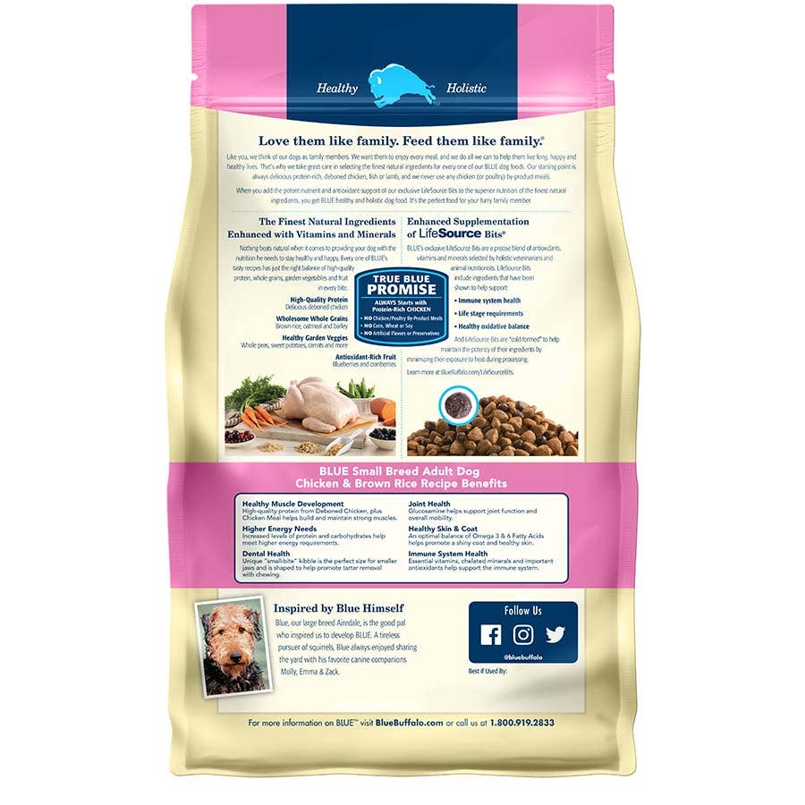 Blue Buffalo Life Protection Formula Chicken & Brown Rice Small Breed 5 lb. Adult Dry Dog Food
