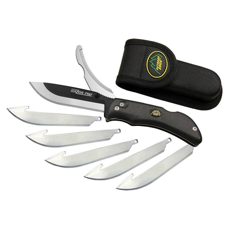 Outdoor Edge RazorPro Folding Knife with Gut Blade