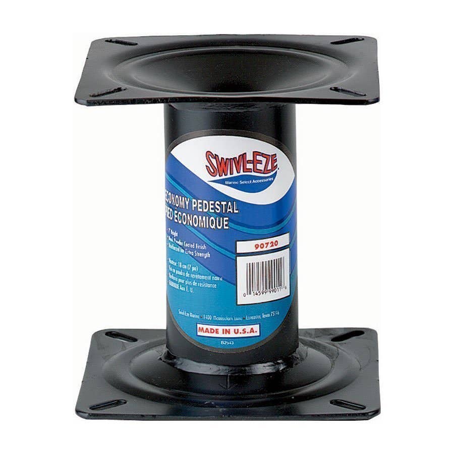 Attwood Economy Pedestal: Supporto Per Imbarcazioni, Verniciato Nero, Resistente