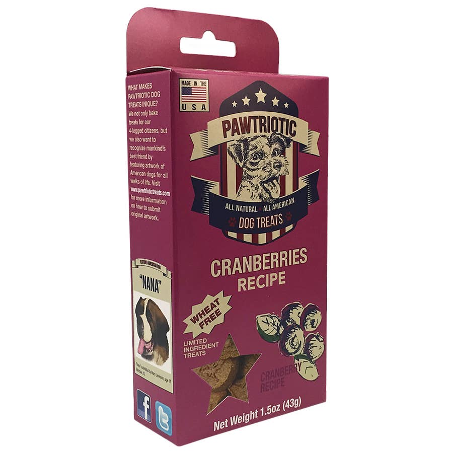 Pawtriotic Cranberry Dog Treat