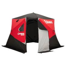 Eskimo Outbreak 450XD Insulated Wide Bottom Pop-Up Portable Shelter - Black/Red - 4-5 Person - 138"